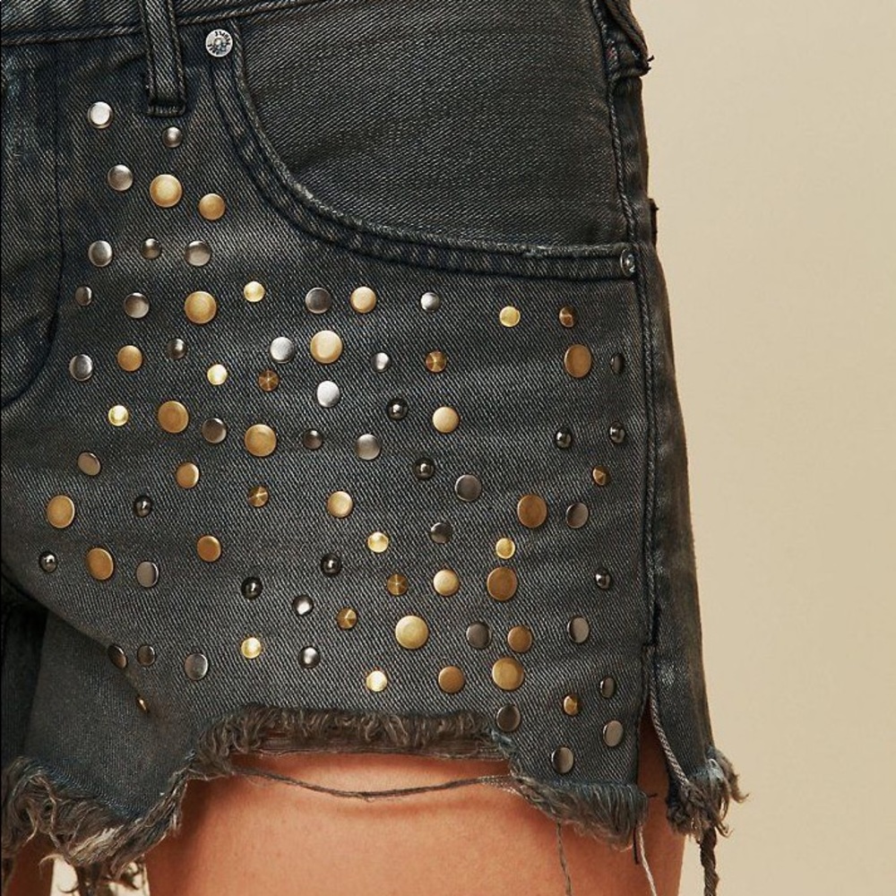 Free People riveted shorts